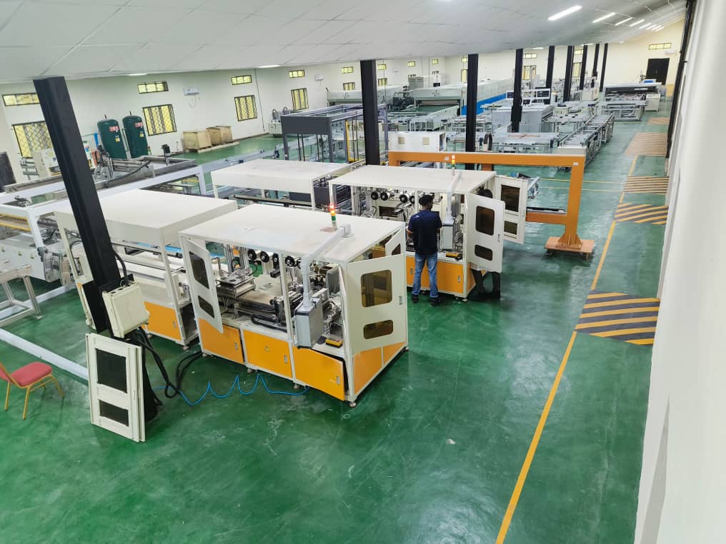 Auxano Solar automated assembly line